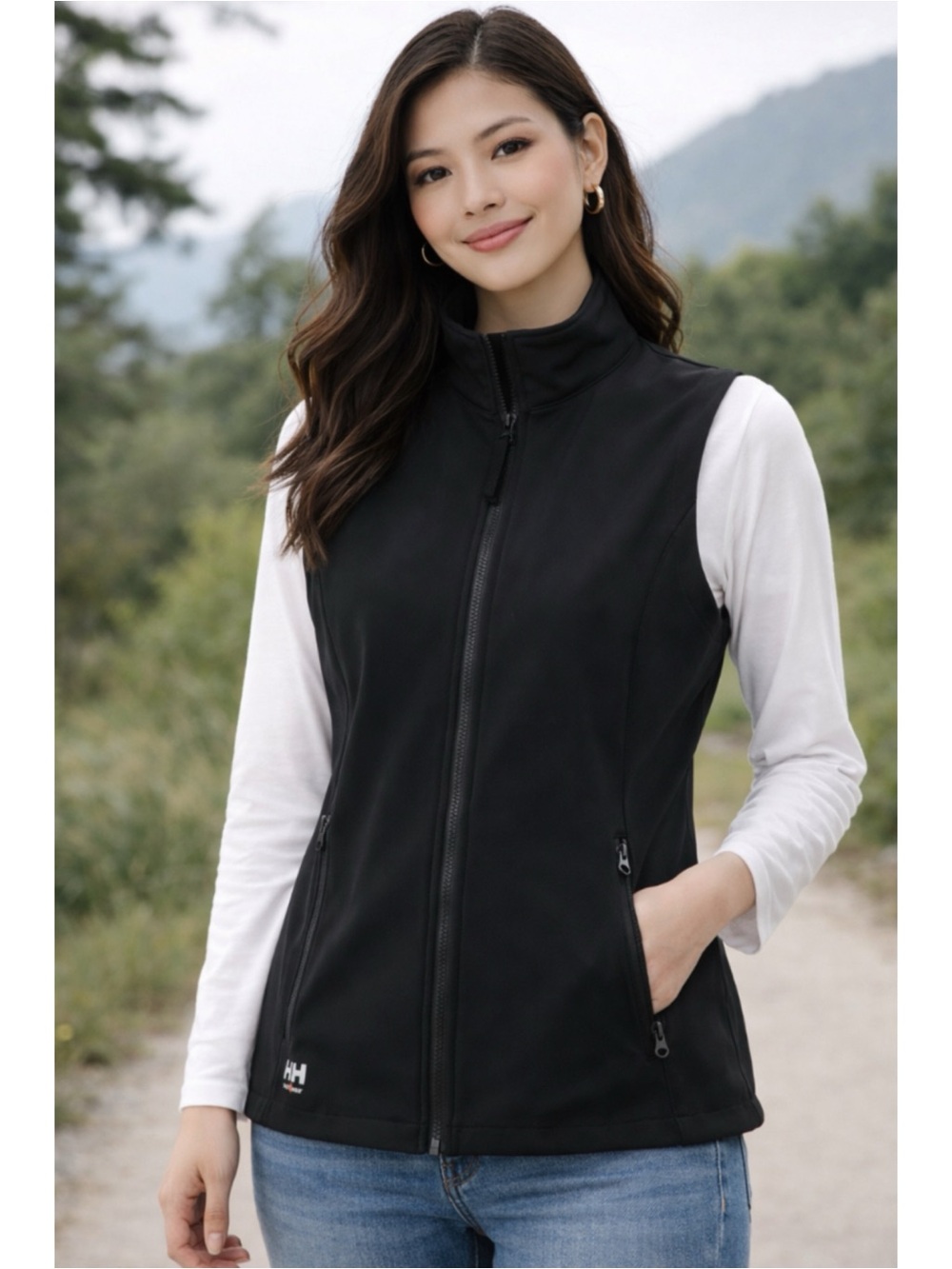NWT HELLY HANSEN WORKWEAR | Black Manchester 2.0 in Softshell Zip Vest Medium